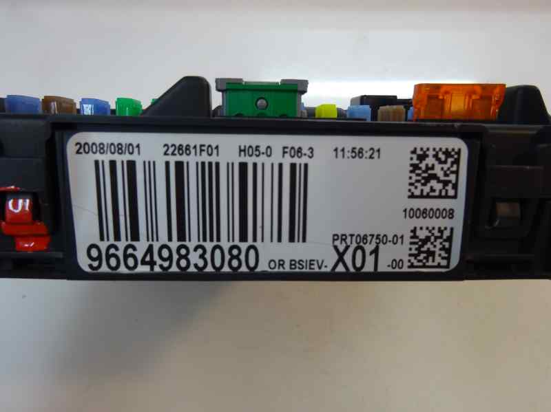 CAJA RELES FUSIBLES PEUGEOT 207 2008 1.6 HDI MT 109CV
