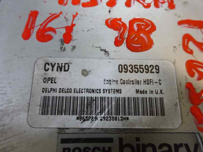 CENTRALITA MOTOR UCE OPEL ASTRA 1.6 MT 101CV | 74KW