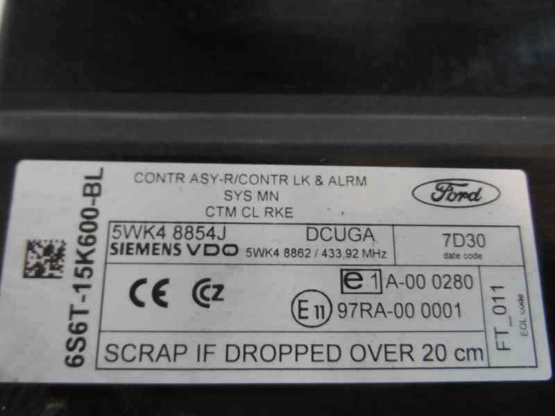 CENTRALITA CHECK CONTROL FORD FIESTA 1.6 TDCI MT 89CV