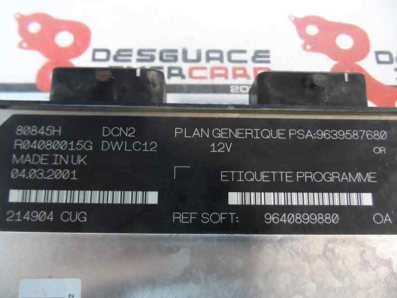 CENTRALITA MOTOR UCE PEUGEOT 206 1.9 D MT 70CV