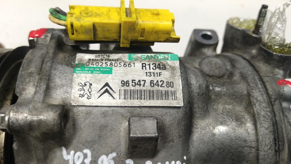 COMPRESOR AIRE ACONDICIONADO PEUGEOT 407 2.0 HDI MT 136CV
