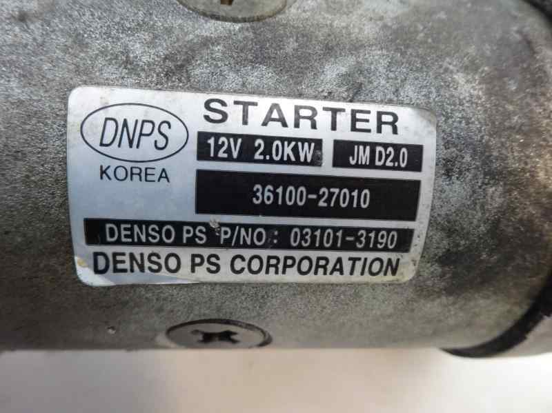 MOTOR ARRANQUE HYUNDAI TUCSON 2.0 CRDI MT 2WD 140CV | 103KW