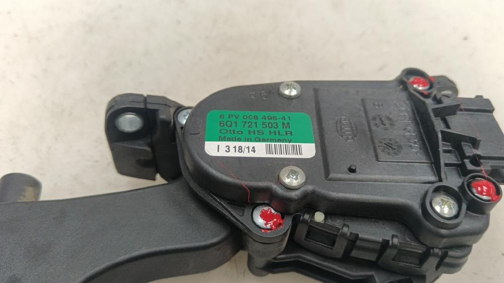 POTENCIOMETRO PEDAL SEAT IBIZA 1.2 70CV, GASOLINA, MT, ACCIONAMIENTO DELANTERO