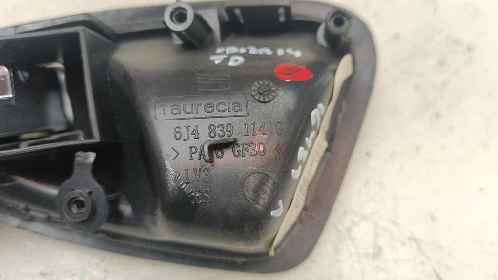 MANETA INTERIOR TRASERA DERECHA SEAT IBIZA 1.2 70CV, GASOLINA, MT, ACCIONAMIENTO DELANTERO