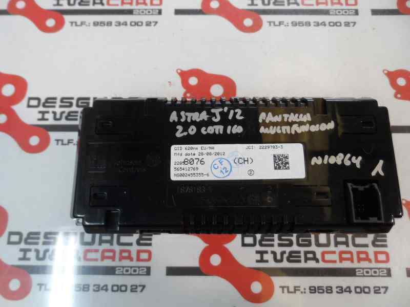 PANTALLA MULTIFUNCION OPEL ASTRA 2.0 CDTI MT 165CV