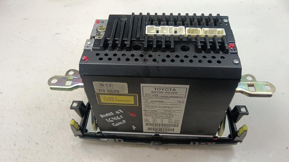 SISTEMA AUDIO RADIO CD TOYOTA AURIS 1.6 MT 124CV | 91KW
