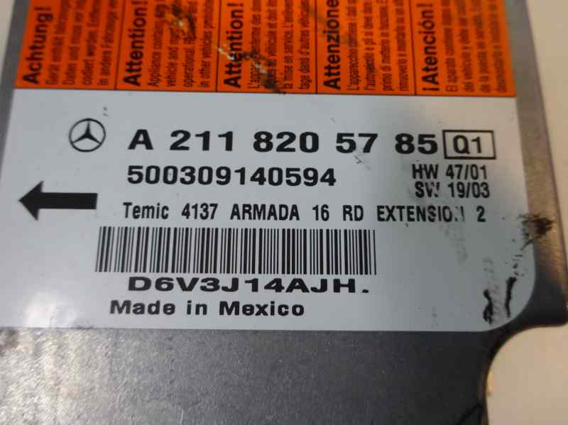 CENTRALITA AIRBAG MERCEDES BENZ CLASE E 3.2 320 CDI 5G-TRONIC 204CV