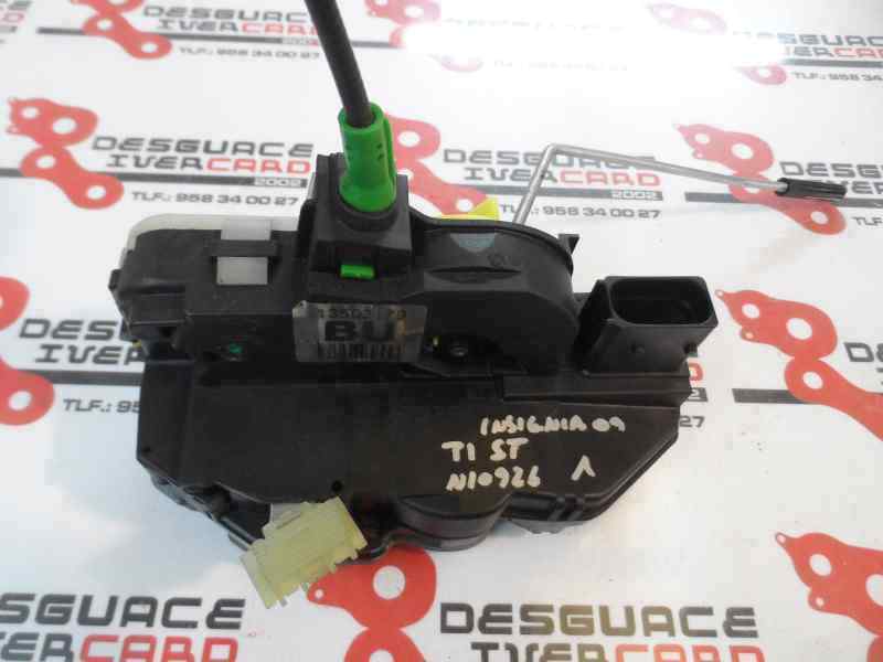 CERRADURA PUERTA TRASERA IZQUIERDA OPEL INSIGNIA 2.0 CDTI MT 130CV