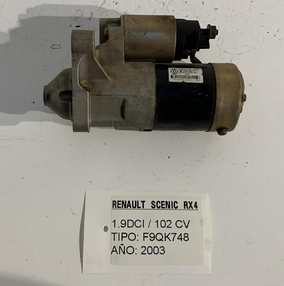 Starter motor F9Q748 7700116282 de Renault Megane scénic (ja0/1_) 2000-2003 - pieza usada
