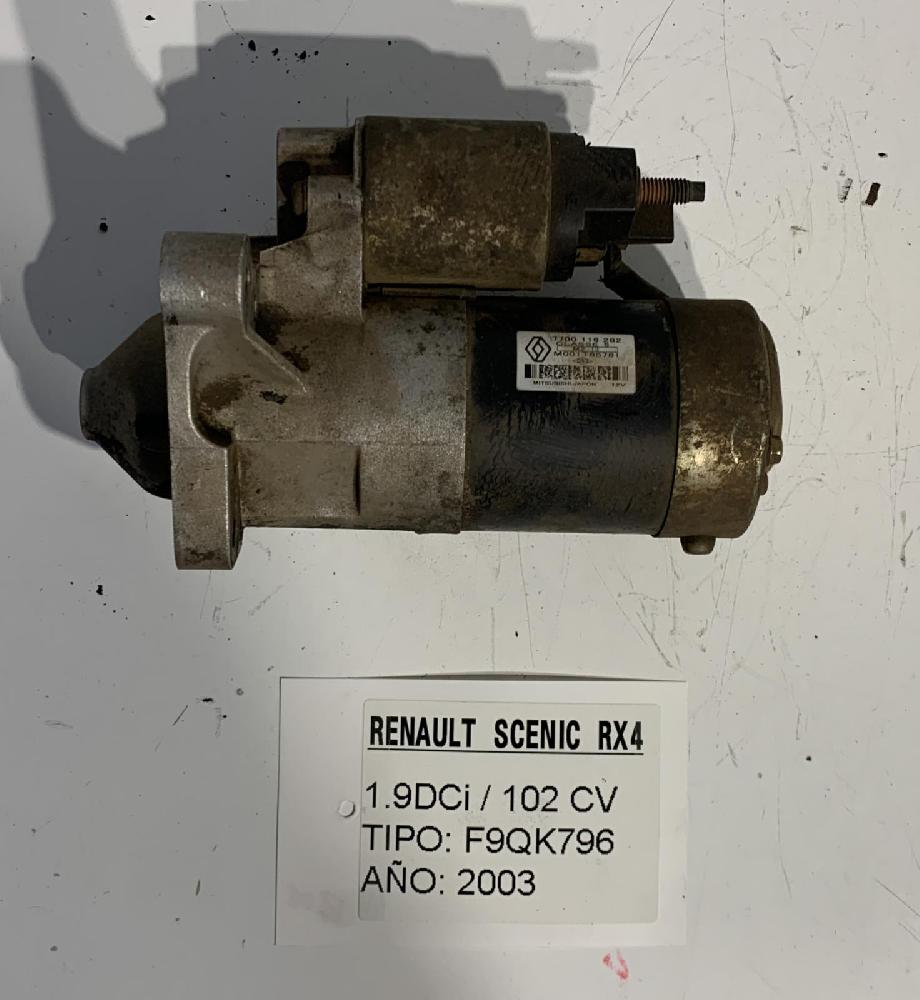 Starter motor 7700116282 de Renault Megane scénic (ja0/1_) 2000-2003 - pieza usada