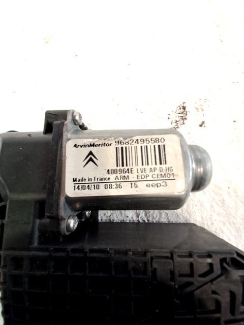 Motor elevalunas delantero derecho 9682495580 de Citroen C4 picasso i monospace (ud_) 2009-2013 - pieza usada