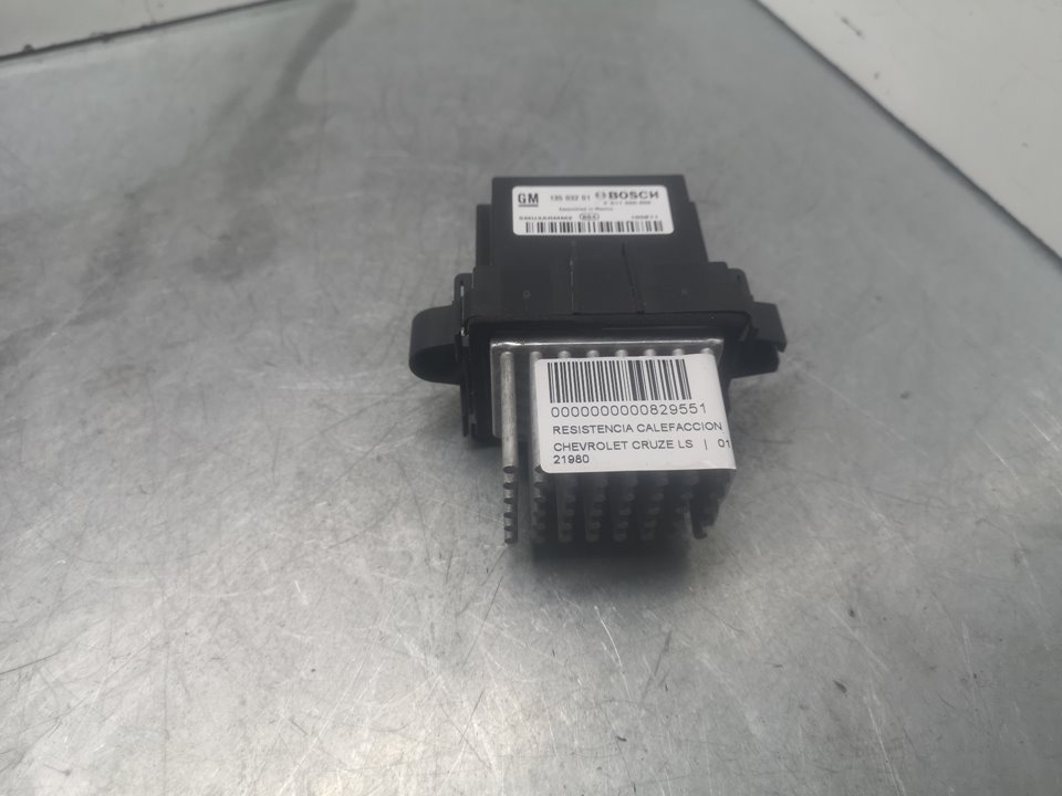 CHEVROLET Cruze 1 generation (2009-2015) Interior Heater Resistor 13503201,011500056 21962710