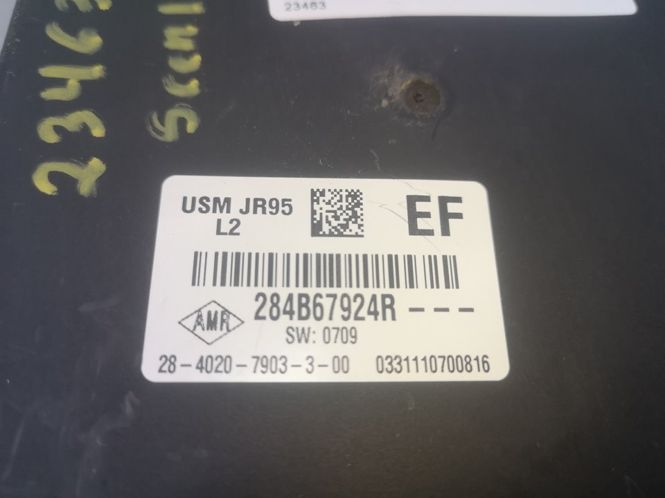 RENAULT Scenic 3 generation (2009-2015) Other Control Units 284B67924R 25393234