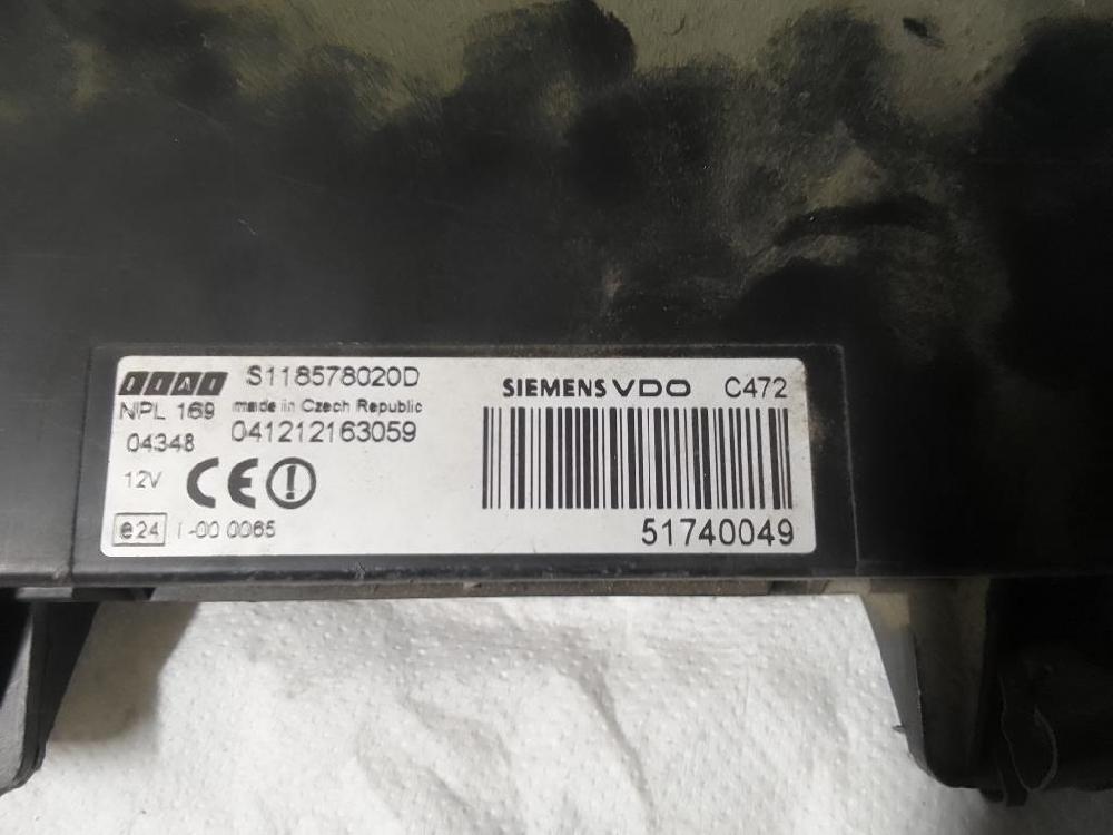 Caja de relés / fusibles 188A4000 51740049 de Fiat Panda «ii» (2004) 2005-2010 - pieza usada