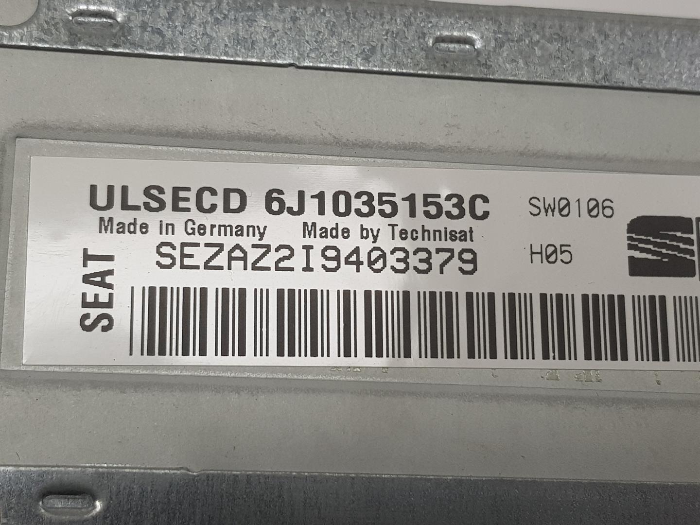 SEAT Ibiza 4 generation (2008-2017) Musiikkisoitin ilman GPS:ää 6J1035153C,6J1035153C 19781923