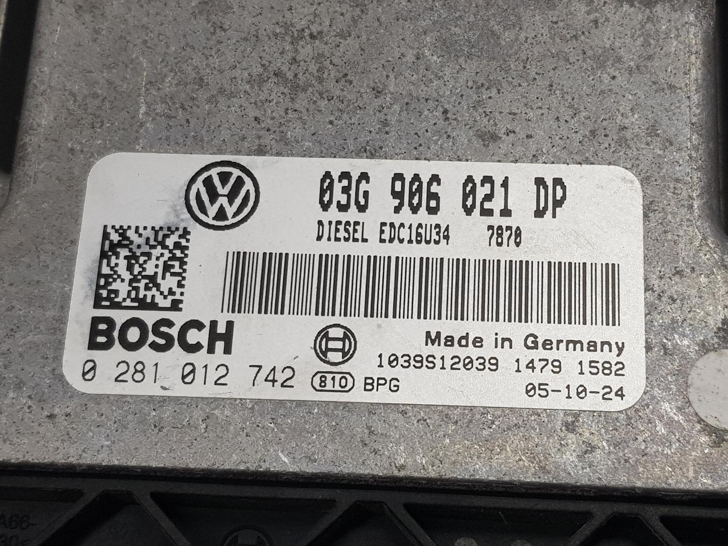 VOLKSWAGEN Passat Variant 1 generation (2010-2024) Engine Control Unit ECU 03G906021DP, 03G906021DP 24146779