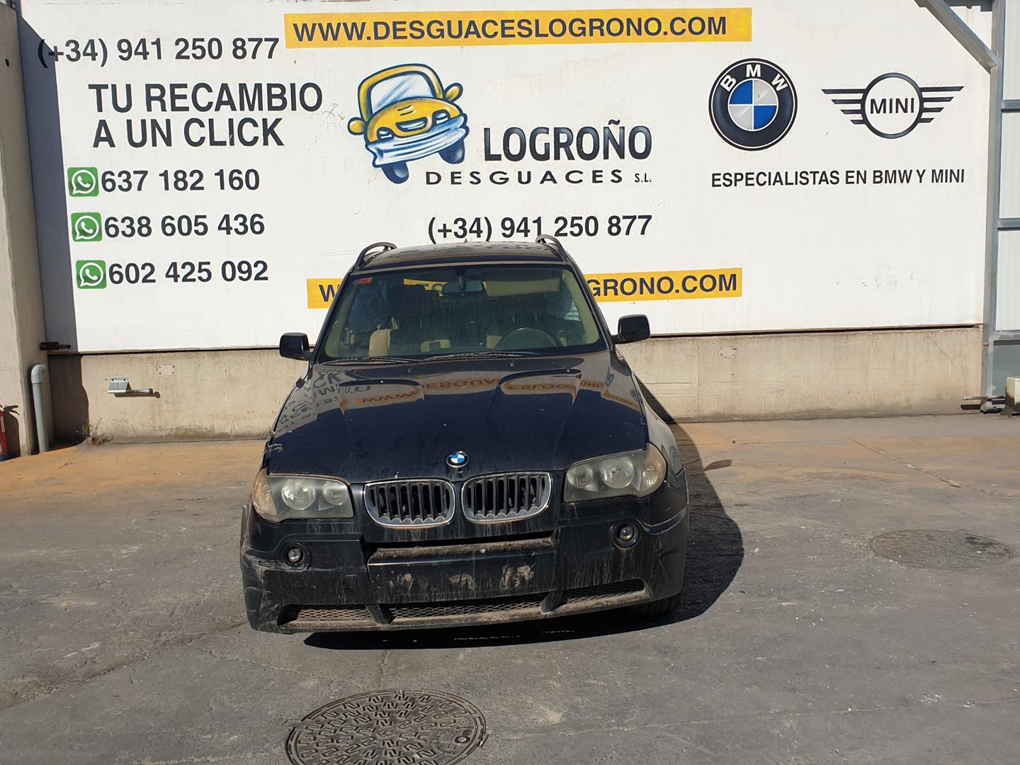 BMW X3 E83 (2003-2010) Galinių kairių durų spyna 51227167075, 51227202147 19830935