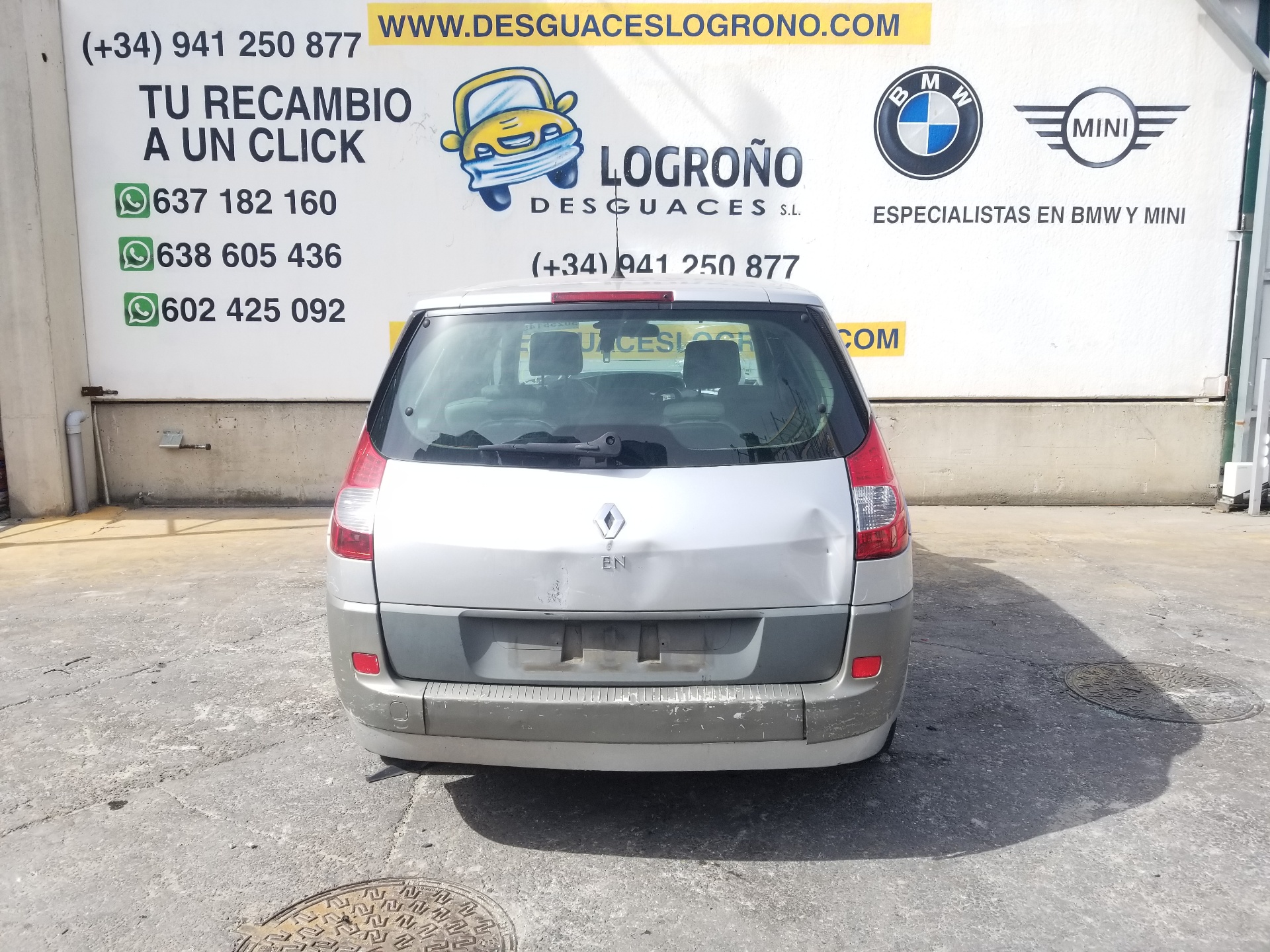 RENAULT Scenic 2 generation (2003-2010) Galinės kairės durys 7751475408,7751475408,GRISTED69 21079015