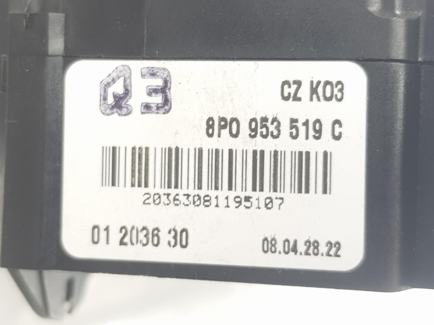 AUDI TT 8J (2006-2014) Indikeringstorkarspaksbrytare 8P0953519C, 8P0953519C 19811312