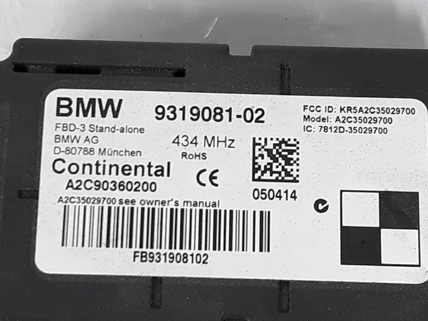 BMW 3 Series F30/F31 (2011-2020) Other Control Units 61359319081, 61359319081 19683122