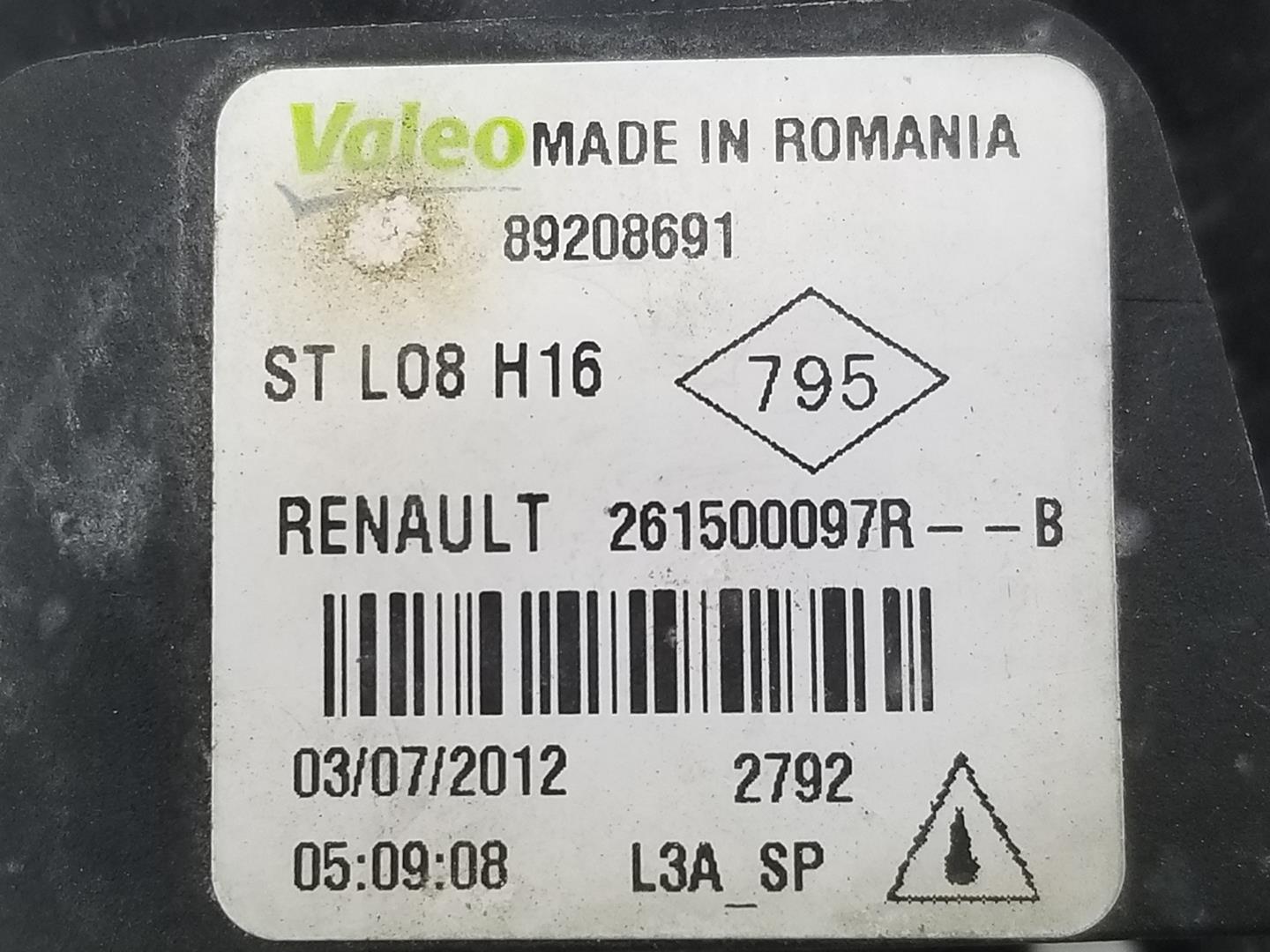 RENAULT Clio 4 generation (2012-2020) Feu antibrouillard avant droit 261500097R, 261500097R 19734368