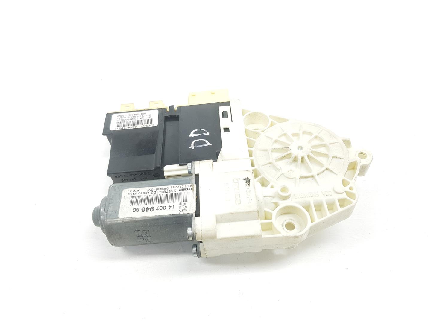 PEUGEOT 807 1 generation (2002-2012) Front Right Door Window Control Motor 9222AF,1400794680 24203281