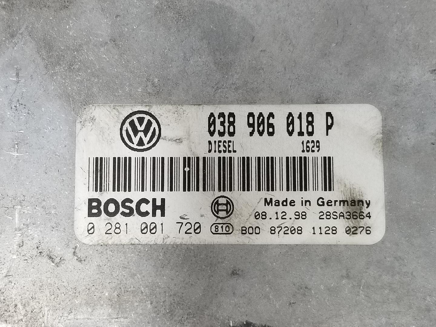 VOLKSWAGEN Passat B5 (1996-2005) Engine Control Unit ECU 038906018P,2222DL 19903194