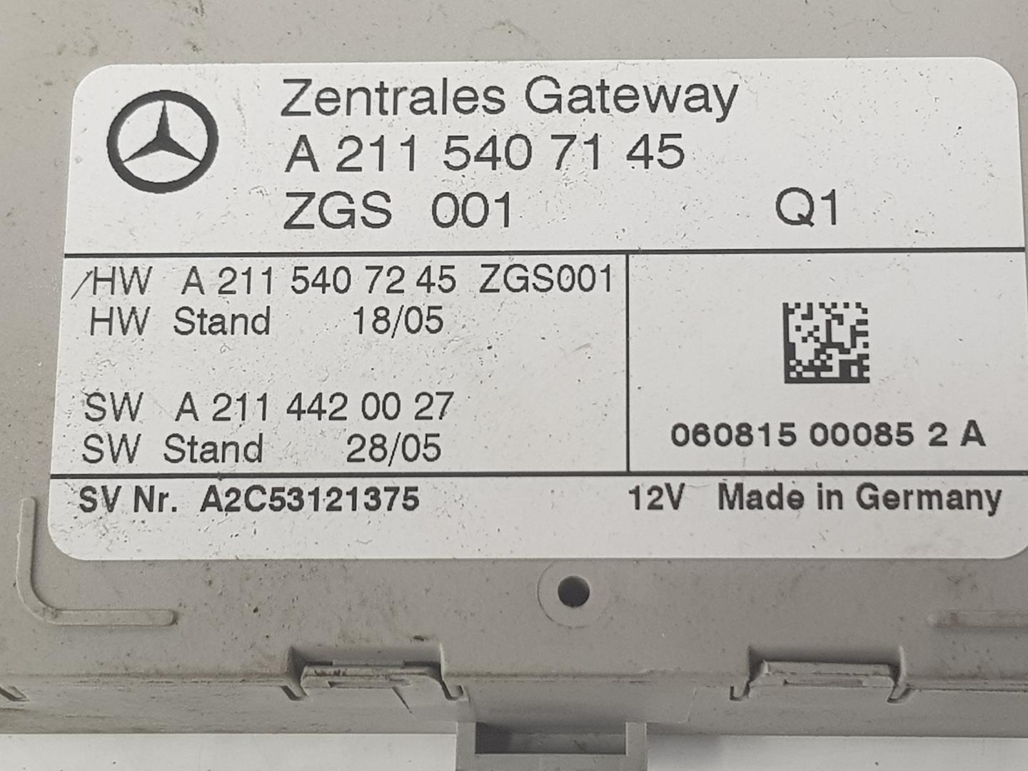 MERCEDES-BENZ E-Class W211/S211 (2002-2009) Другие блоки управления A2115407145, A2C53121375, MODULOGATEWAY 19921847