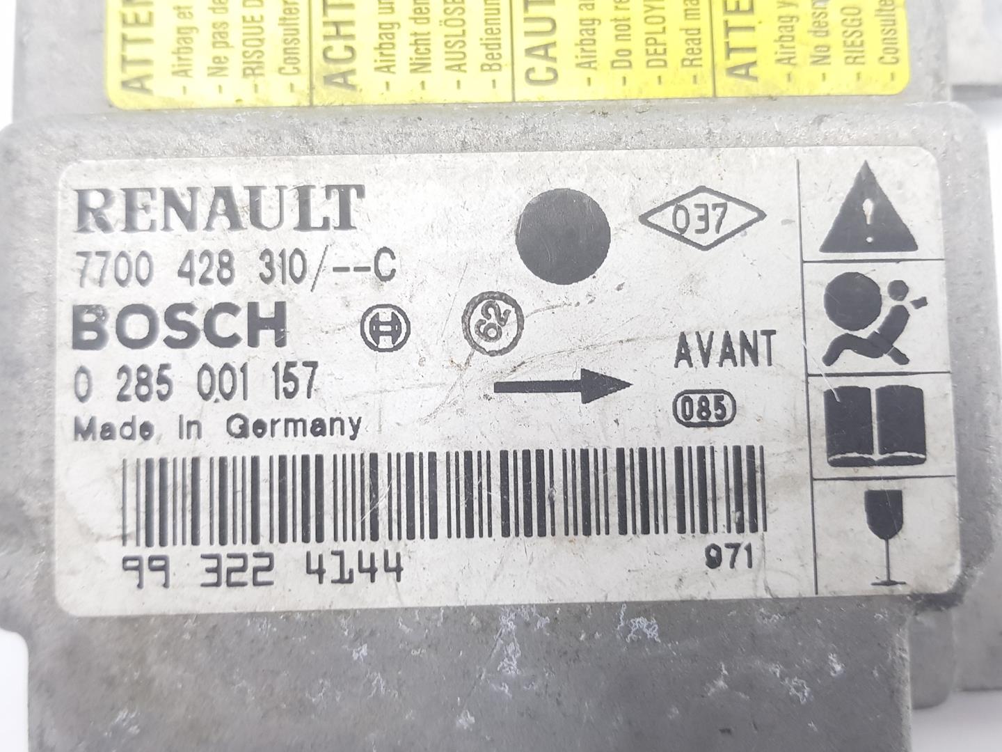 RENAULT Clio 3 generation (2005-2012) SRS Control Unit 7700428310, 7700428310, 2222DL 24857075