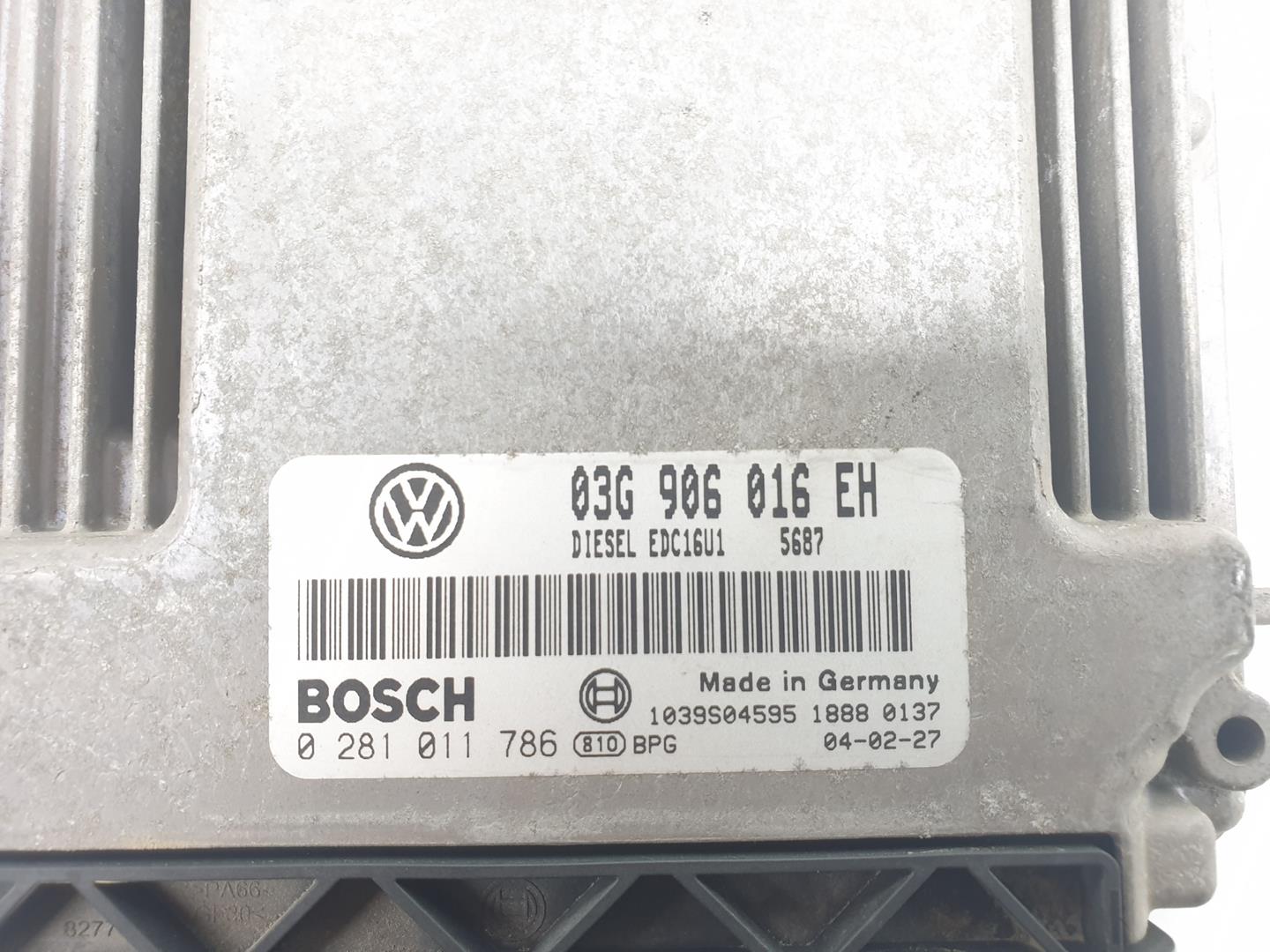 VOLKSWAGEN Touran 1 generation (2003-2015) Calculateur d'unité de commande du moteur 03G906016EH, 03G906016EH 24234149