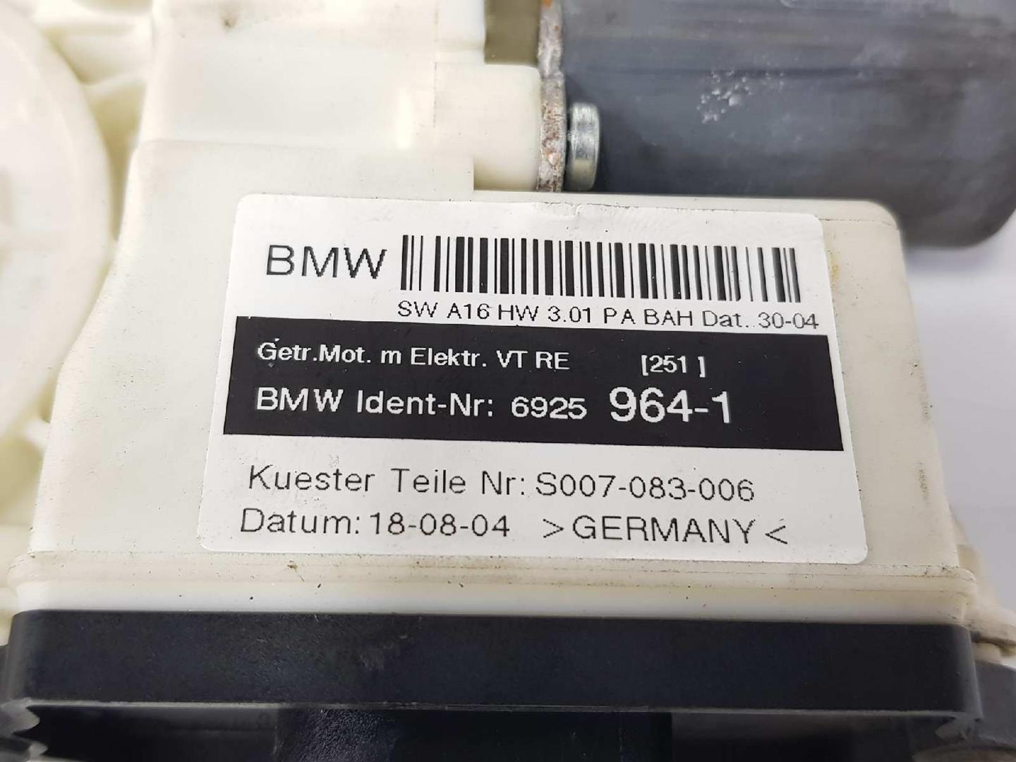 BMW X3 E83 (2003-2010) Moteur de commande de vitre de porte avant droite 67626925964, 69259641 19719473
