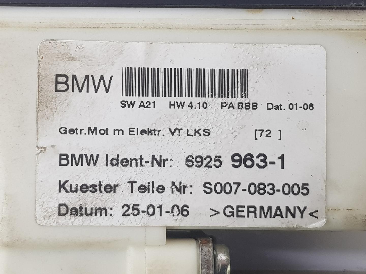 BMW X3 E83 (2003-2010) Vänster framdörr Fönsterregulatormotor 67626925963, 67626925963 19830947
