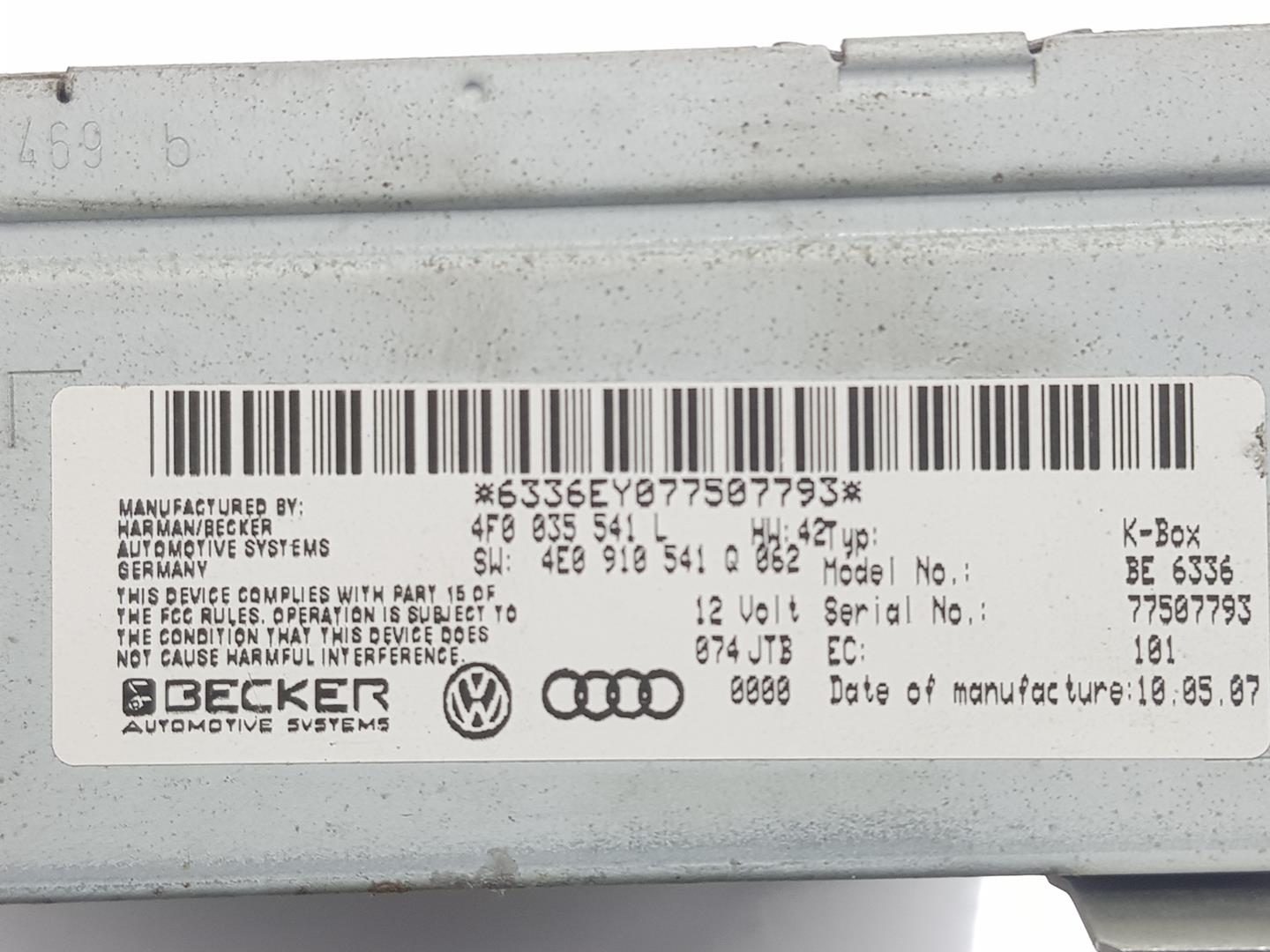 AUDI A5 8T (2007-2016) Musikspelare utan GPS 4F0035541L, 4F0035541L 22564376