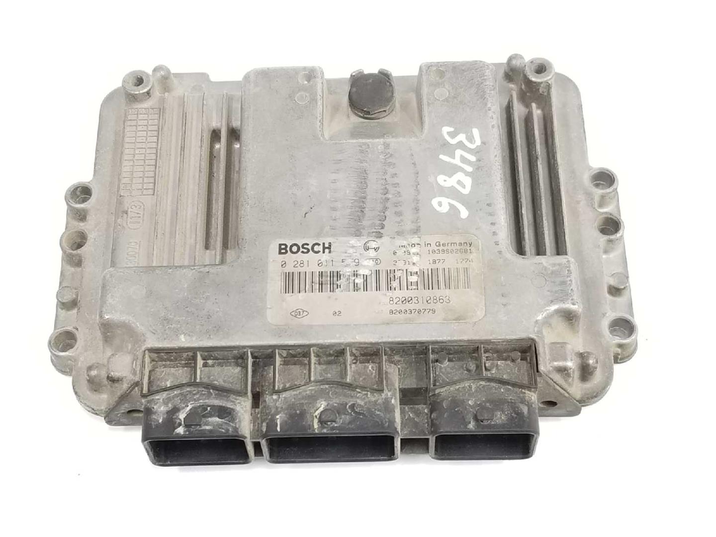 RENAULT Megane 2 generation (2002-2012) Engine Control Unit ECU 8200310863,0281011549,8200370779 19714833