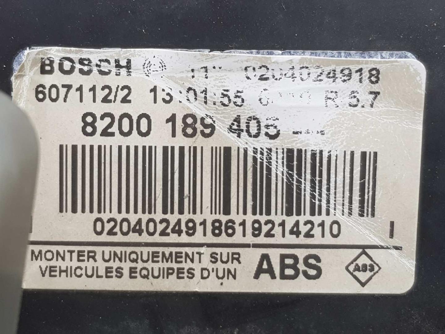 RENAULT Master 2 generation (1997-2010) Brake Servo Booster 8200189405, 8200189405 24106453