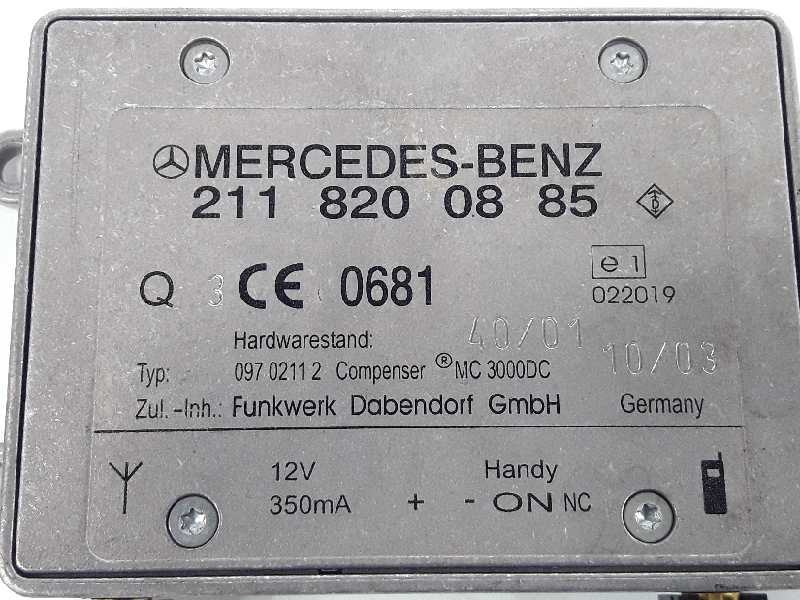 MERCEDES-BENZ E-Class W211/S211 (2002-2009) Sound Amplifier 2118200885, 2118200885 19888481