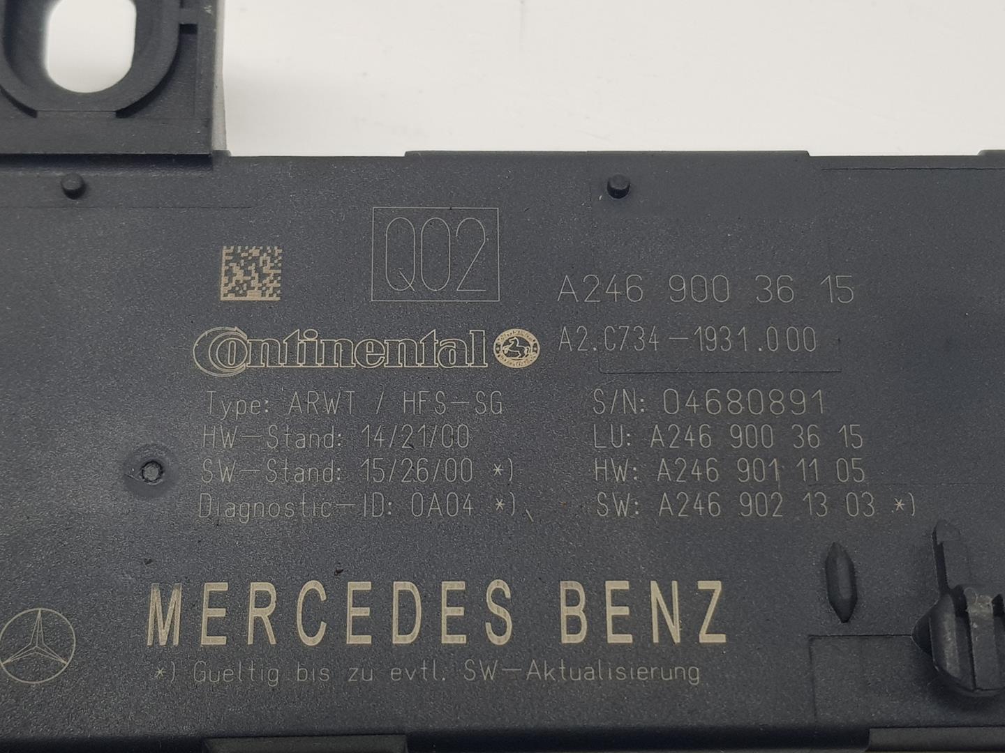 MERCEDES-BENZ GLA-Class X156 (2013-2020) Kiti valdymo blokai A2469003615, A2469003615 24216758