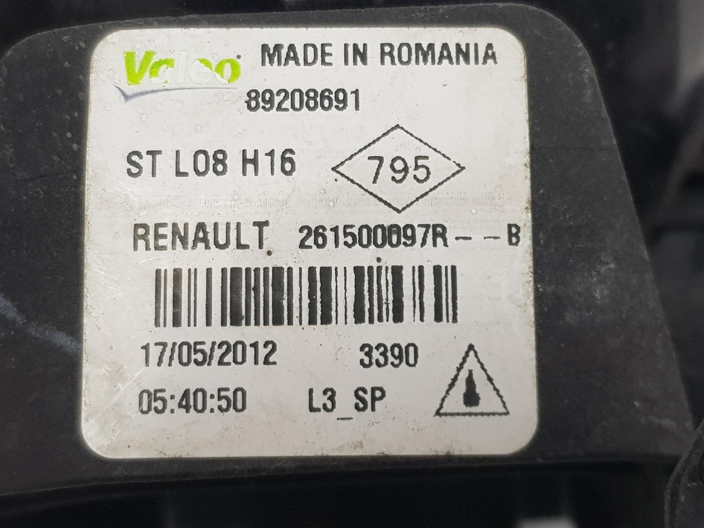 RENAULT Clio 4 generation (2012-2020) Противотуманка бампера передняя правая 261500097R, 261500097R 24234390