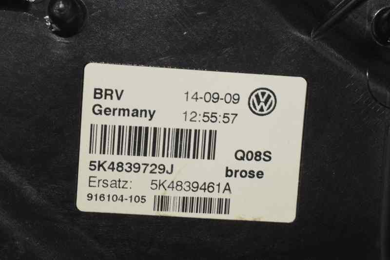 VOLKSWAGEN Golf 6 generation (2008-2015) Rear left door window lifter 5K4839461,5K4839729J 19574911