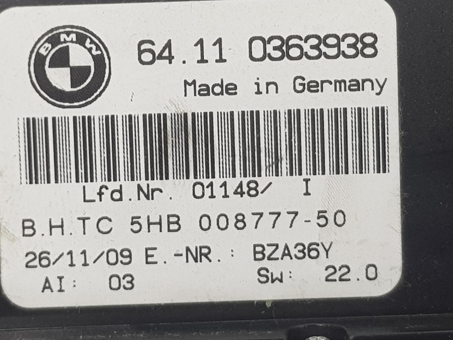BMW X3 E83 (2003-2010) Klimato kontrolės (klimos) valdymas 64110363938, 0363938 24175362