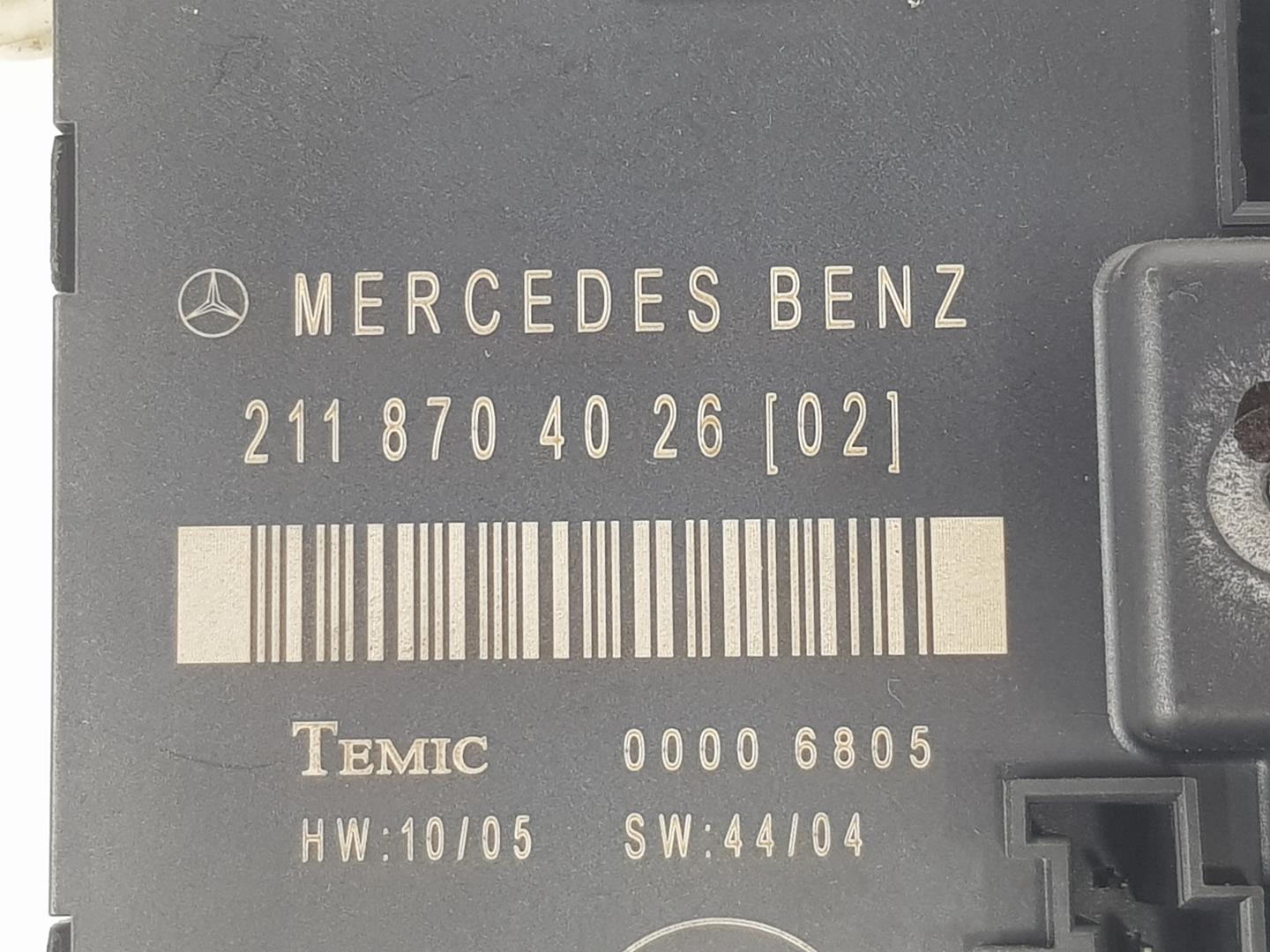 MERCEDES-BENZ E-Class W211/S211 (2002-2009) Другие блоки управления A2118704026, A2118704026 19851694