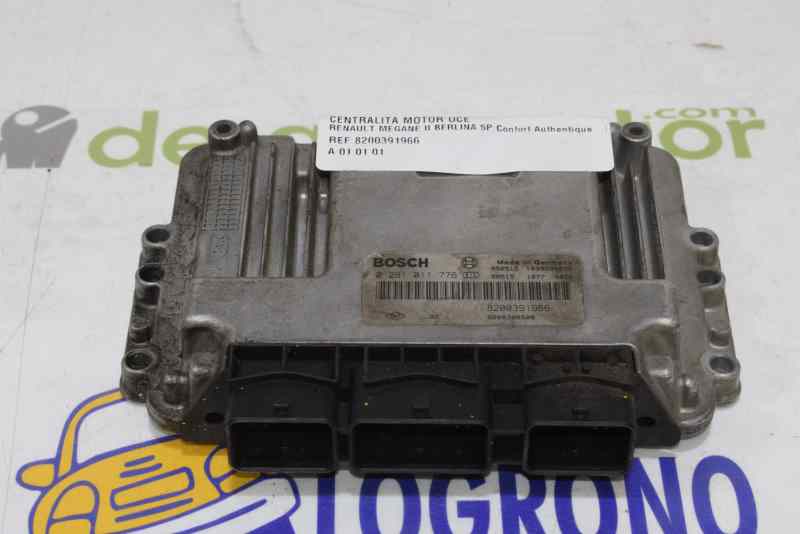 RENAULT Megane 2 generation (2002-2012) Engine Control Unit ECU 8200391966,8200386508,2222DL 19560764