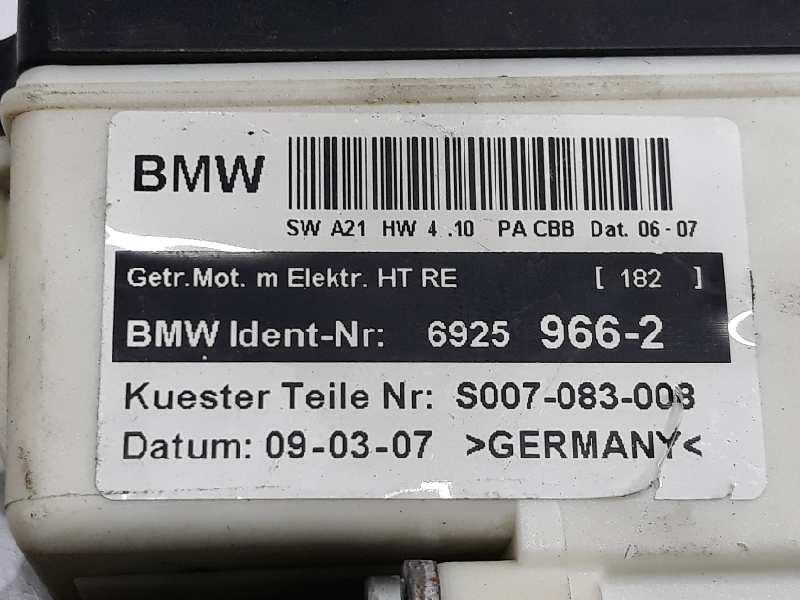 BMW X3 E83 (2003-2010) Маторчик стеклоподъемника задней правой двери 67626925966, 6925966, 0130822236 19630223