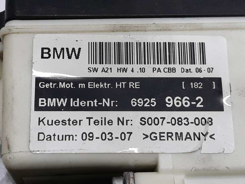 BMW X3 E83 (2003-2010) Galinių dešinių durų stiklo pakelėjo varikliukas 67626925966, 6925966, 0130822236 19630223