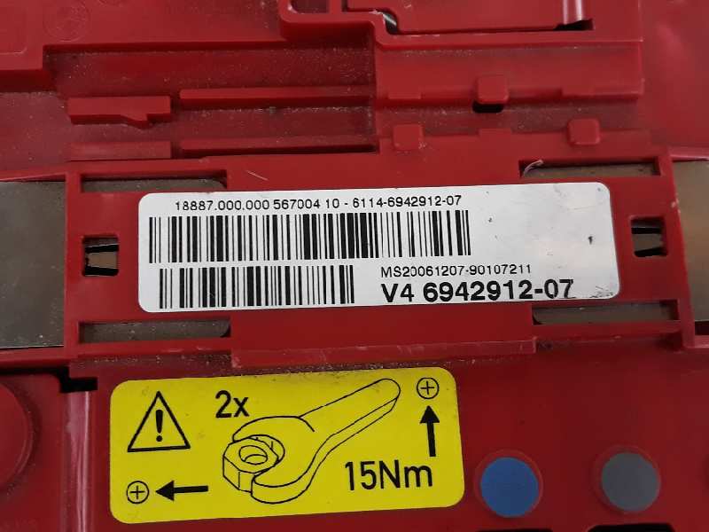 BMW 3 Series E90/E91/E92/E93 (2004-2013) Fuse Box 61146942912, 6942912, 61146971370 19626209