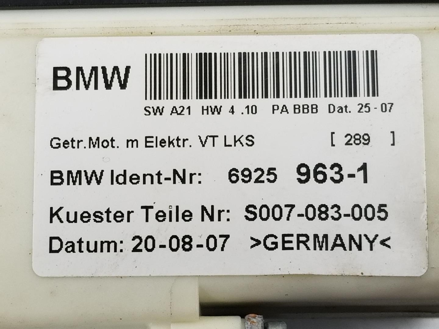 BMW X3 E83 (2003-2010) Vänster framdörr Fönsterregulatormotor 6925963, 67626925963 19748017