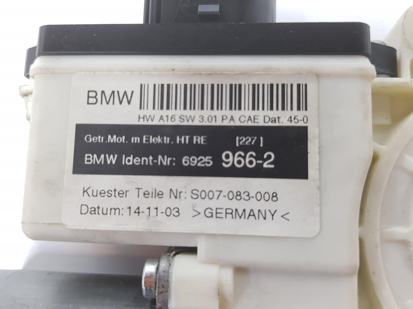 BMW X3 E83 (2003-2010) Galinių dešinių durų stiklo pakelėjo varikliukas 67626925966, 6925966 24174224