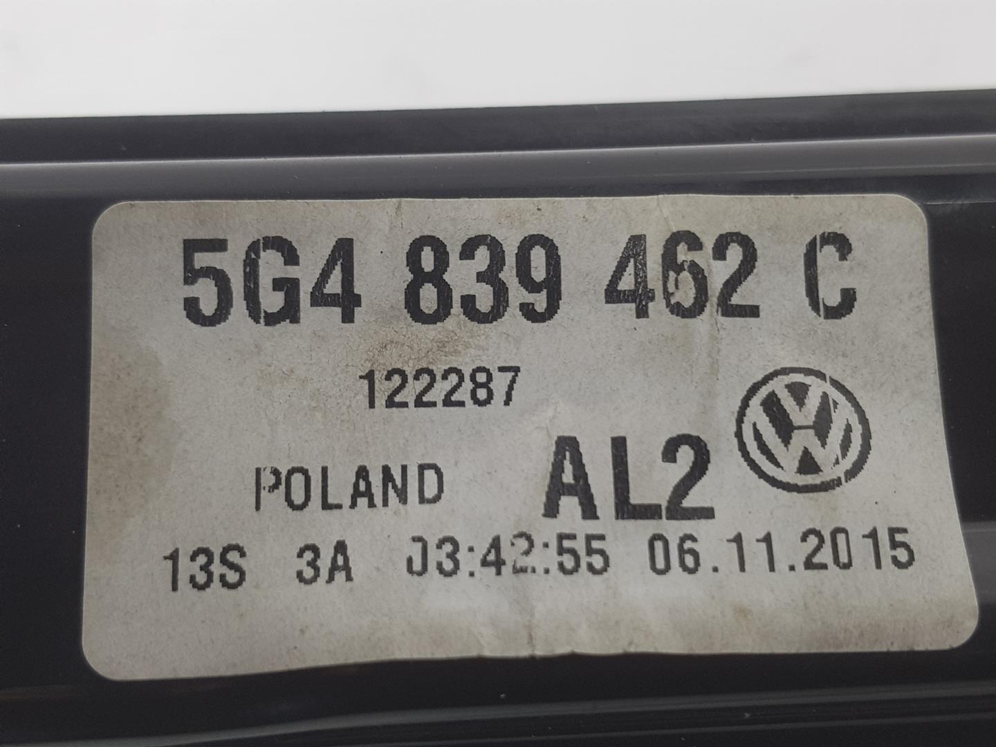 VOLKSWAGEN Variant VII TDI (2014-2024) Регулятор вікна задніх правих дверей 5G4839462B,5G4839462B 19842687