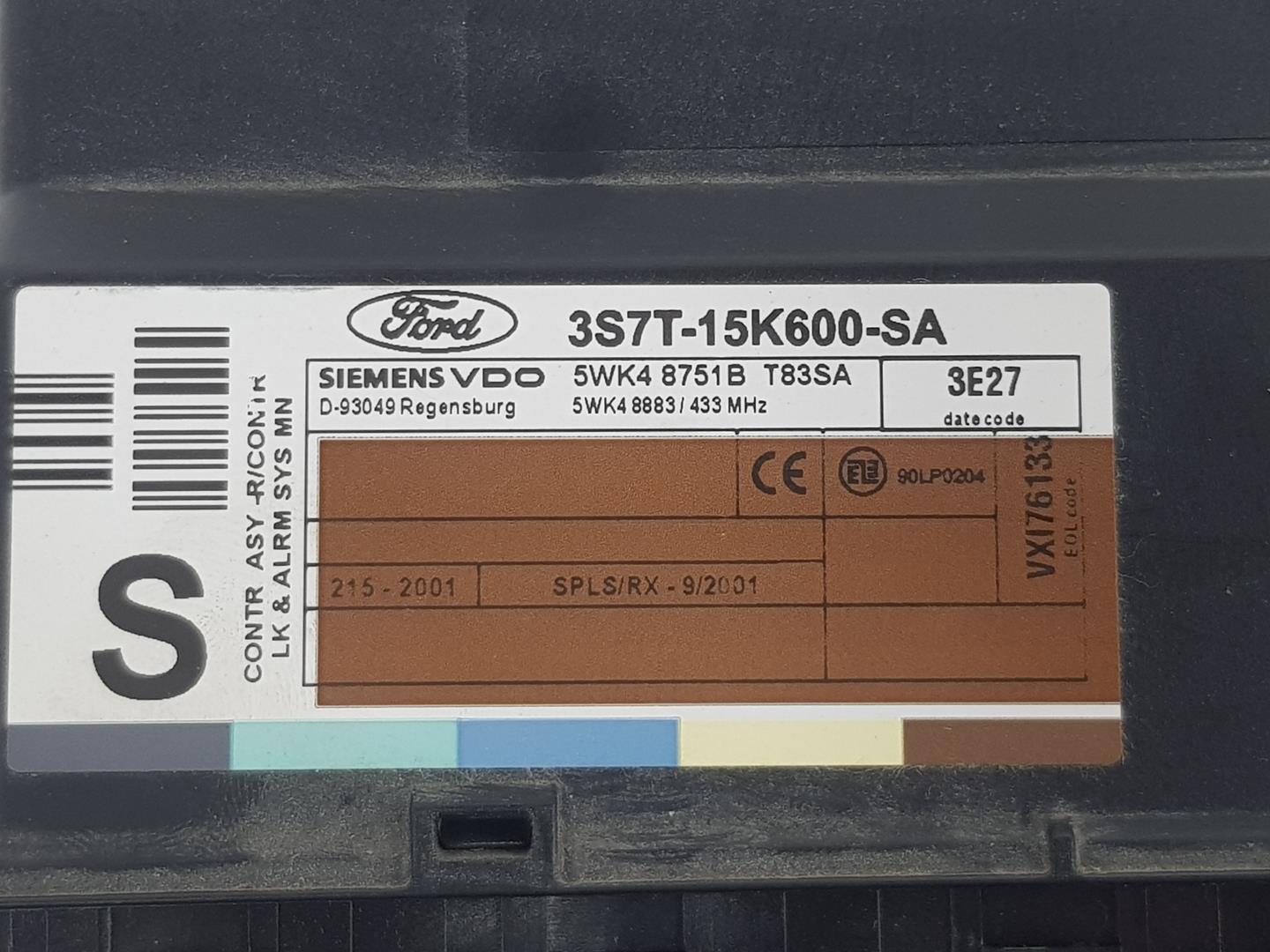 FORD Mondeo 3 generation (2000-2007) Other Control Units 3S7T15K600SA, 5WK48751B 19825424