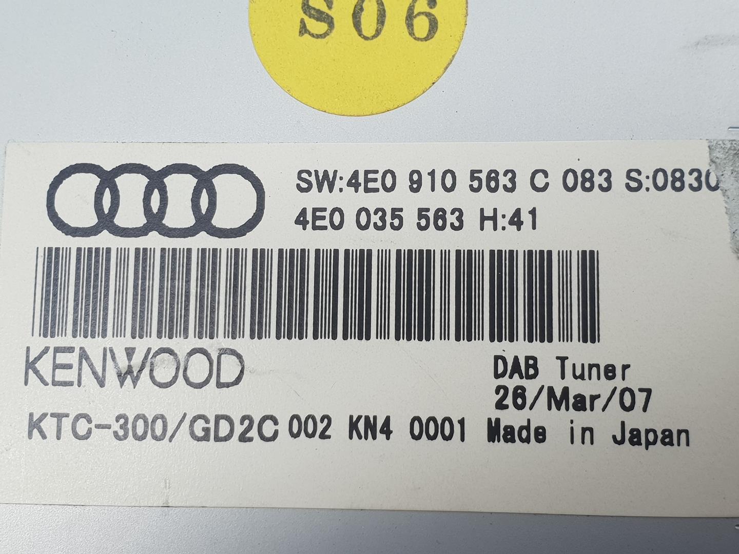 AUDI Q7 4L (2005-2015) Autres unités de contrôle 4E0910563C, 4E0910563C 23093645